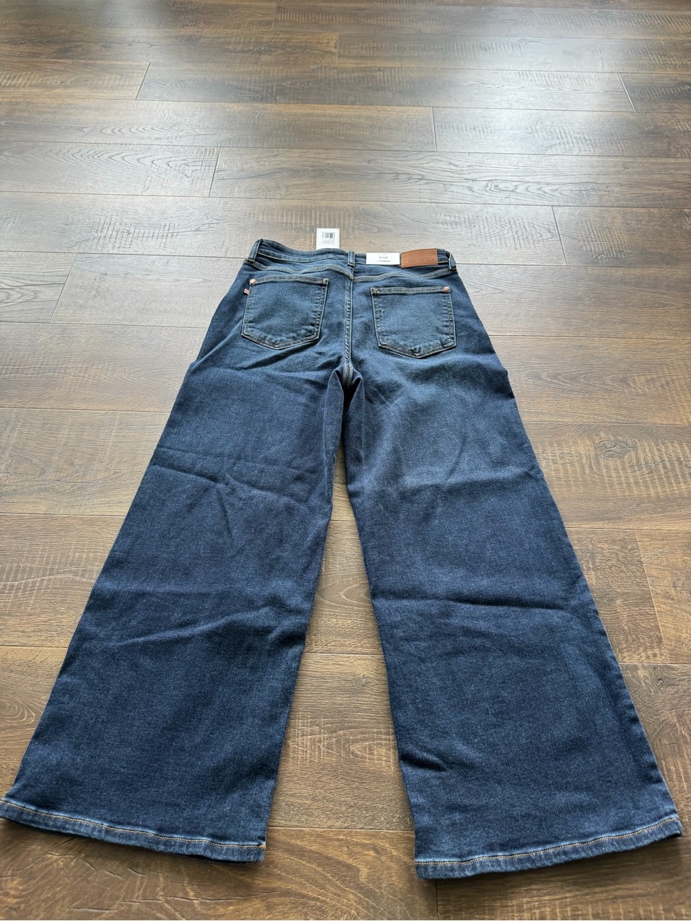Judy Blue High Waist Ankle Wide Leg Dark Wash Size 9/29 - Picture 4 of 4